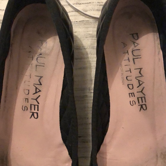 Paul Mayer black leather and patent heels - Picture 2 of 5